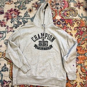Light grey champion hoodie